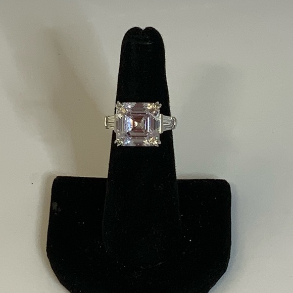 5ct Asscher Cut Ring - Picture 12 of 16